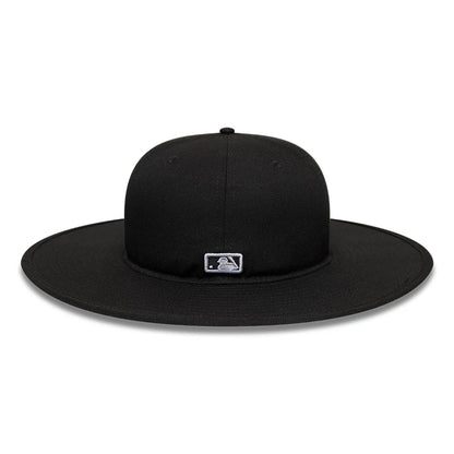 Pictured is this MLB 6 Panel New York Yankees Fitted Bucket hat in black. 4