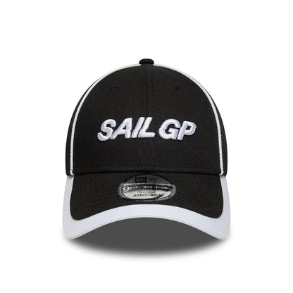Pictured is this Repreve® Sail GP Piping 9FORTY cap in black. 2