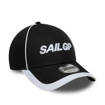 Pictured is this Repreve® Sail GP Piping 9FORTY cap in black. 3