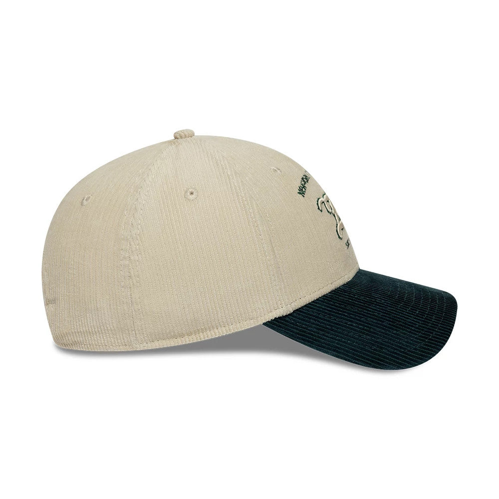 Pictured is this New Era X Zadig & Voltaire Cord 9FORTY Adjustable cap in cream & green. 7