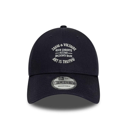 Pictured is this New Era X Zadig & Voltaire Resort 9FORTY Adjustable cap in navy. 2