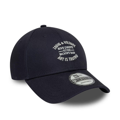 Pictured is this New Era X Zadig & Voltaire Resort 9FORTY Adjustable cap in navy. 3