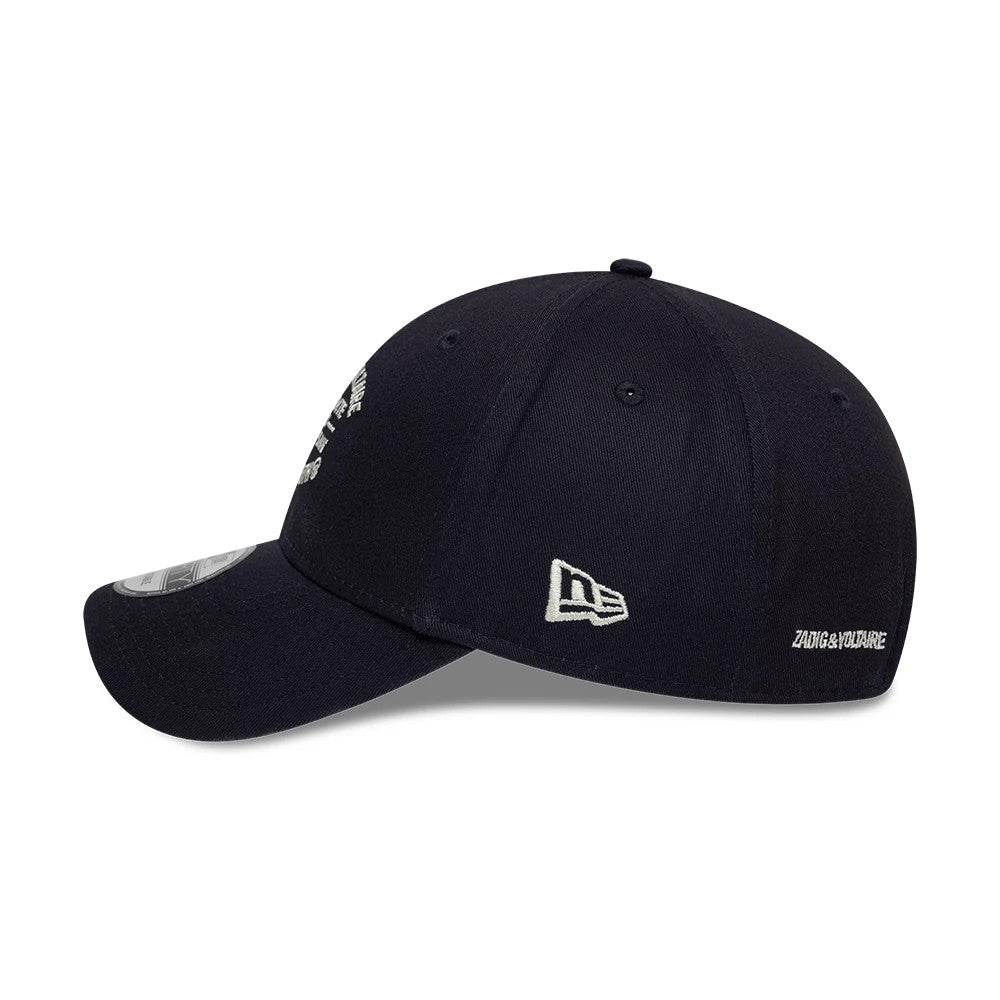 Pictured is this New Era X Zadig & Voltaire Resort 9FORTY Adjustable cap in navy. 6