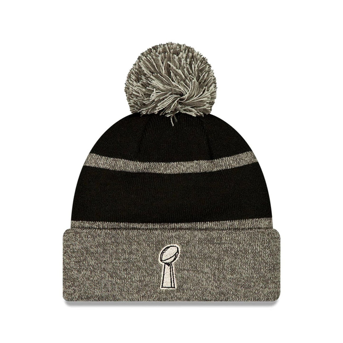 Pictured is this Seattle Seahawks NFL Super Bowl 2026 Parade Cuff Knit Beanie hat in black. 2