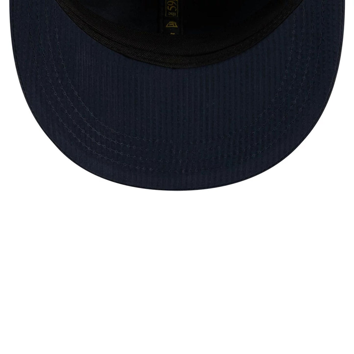 Pictured is this New Era 59FIFTY Day Seersucker Retro Crown 59FIFTY Fitted cap in navy. 7