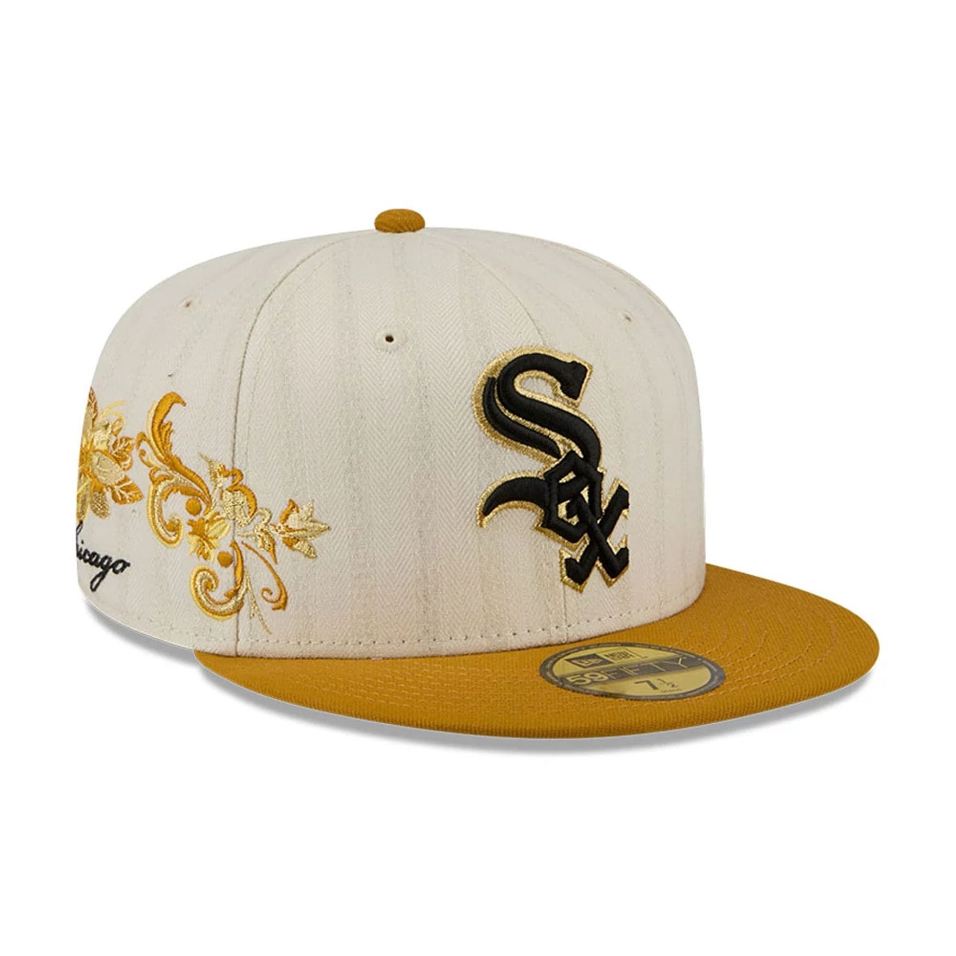 Pictured is this MLB 59FIFTY Day Chicago White Sox 59FIFTY Fitted cap in white. 1