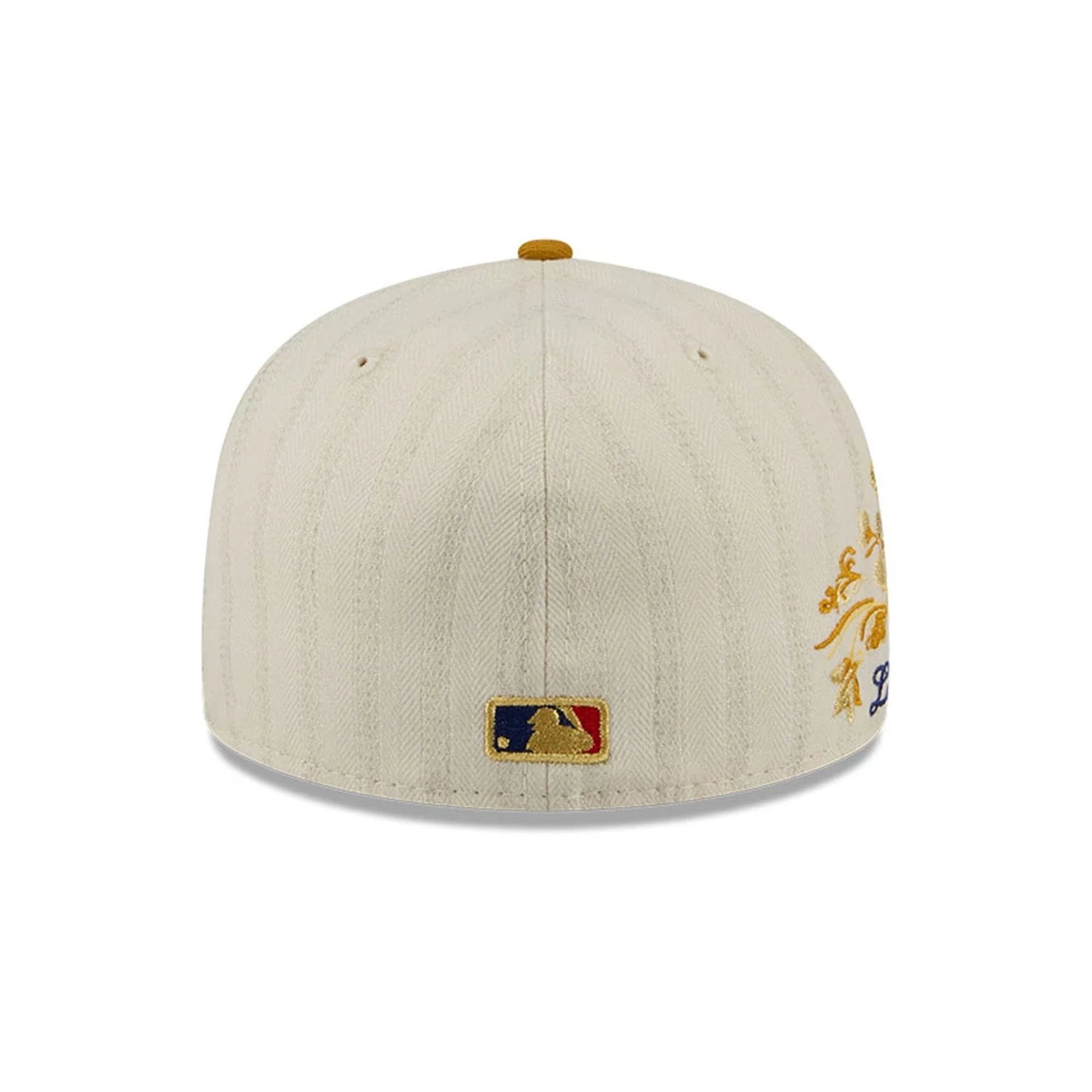 Pictured is this MLB 59FIFTY Day LA Dodgers 59FIFTY Fitted cap in white. 7