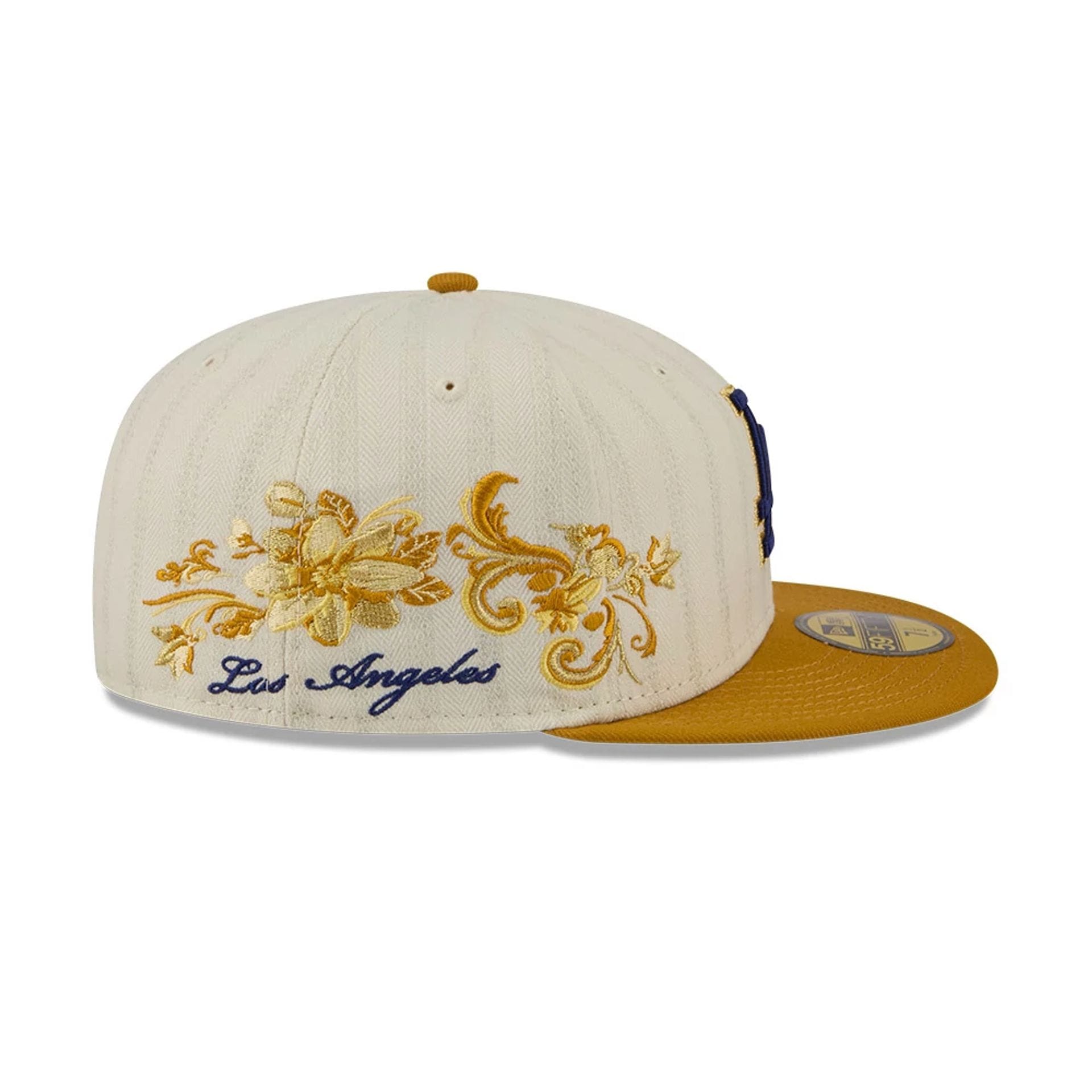 Pictured is this MLB 59FIFTY Day LA Dodgers 59FIFTY Fitted cap in white. 5