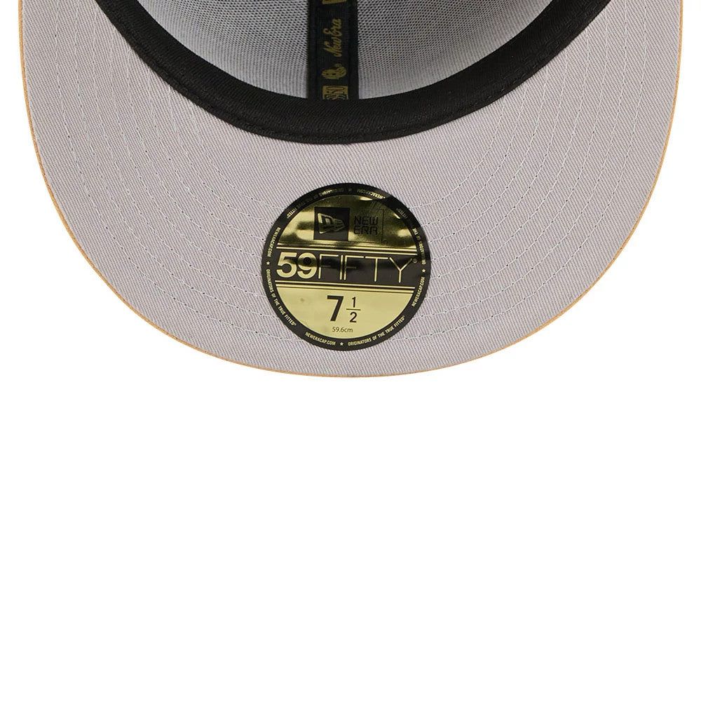 Pictured is this MLB 59FIFTY Day Fauna LA Dodgers 59FIFTY Fitted cap in black. 2