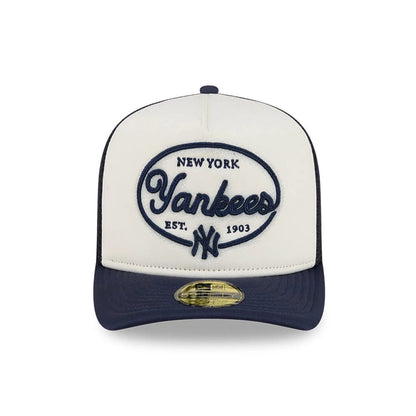 Pictured is this MLB 59FIFTY Day New York Yankees 59FIFTY A-Frame Fitted cap in navy. 3