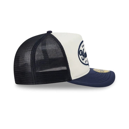 Pictured is this MLB 59FIFTY Day New York Yankees 59FIFTY A-Frame Fitted cap in navy. 6