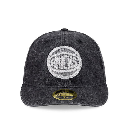 Pictured is this NBA 59FIFTY Day New York Knicks Low Profile 59FIFTY Fitted cap in black. 3