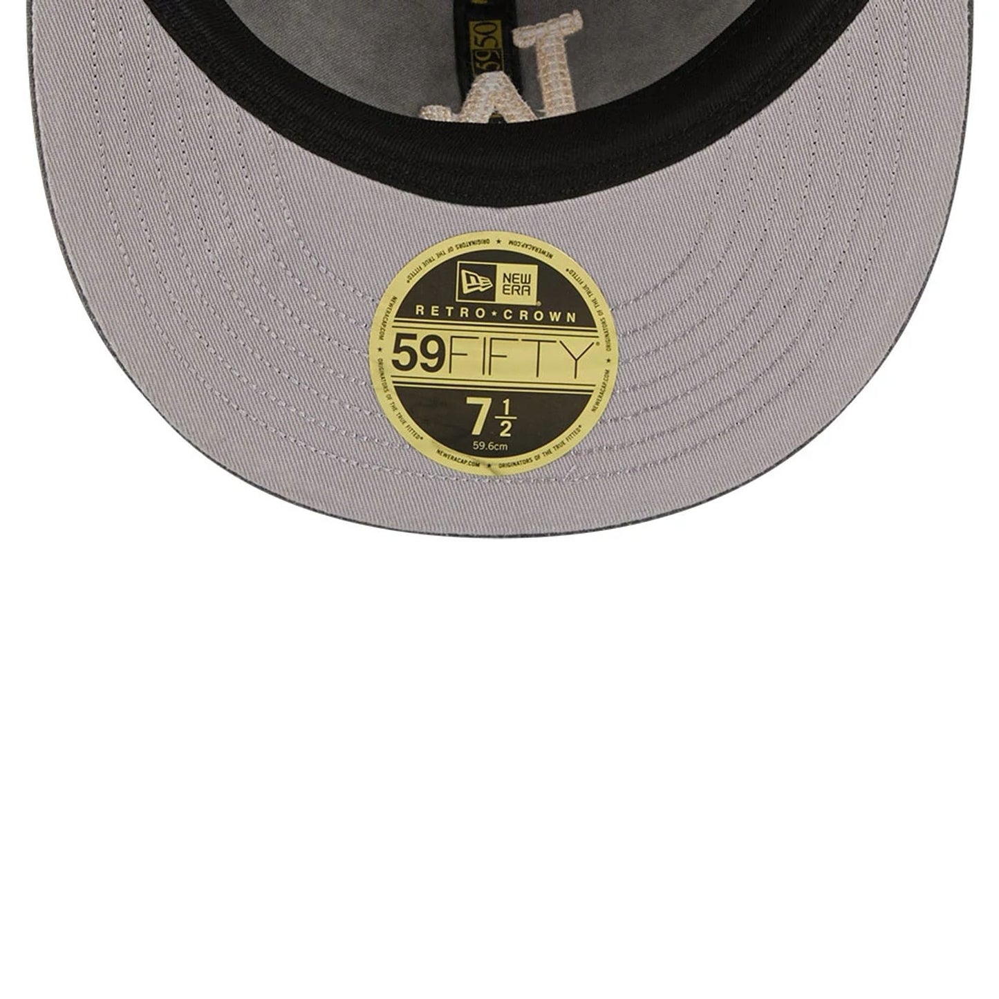 Pictured is this MLB 59FIFTY Day LA Dodgers Retro Crown 59FIFTY Fitted cap in black. 2