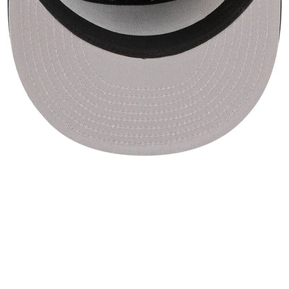 Pictured is this MLB 59FIFTY Day Athletics Split Panel 59FIFTY Fitted cap in black. 2