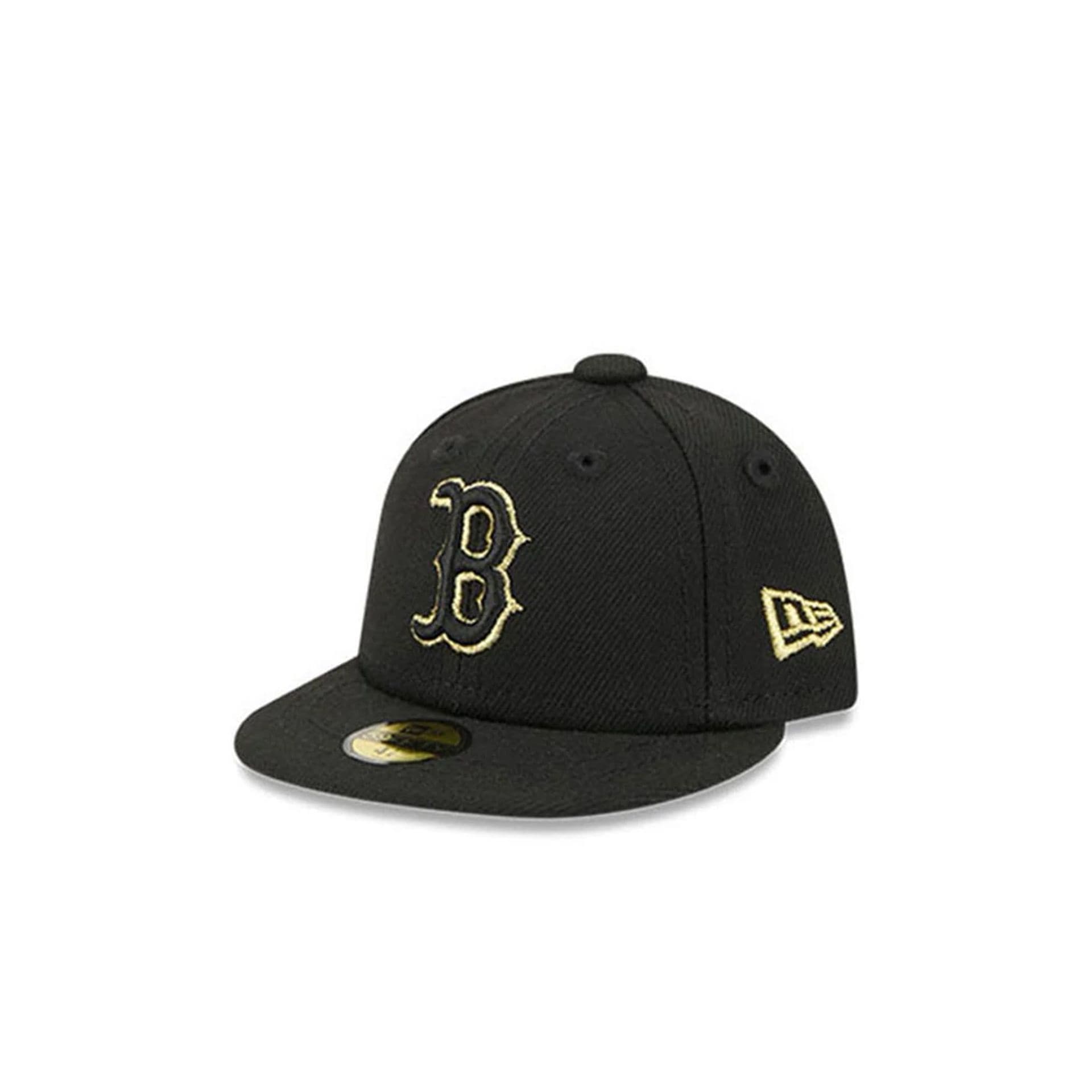 Pictured is this MLB 59FIFTY Day Boston Red Sox Mini 59FIFTY Fitted cap in black. 1