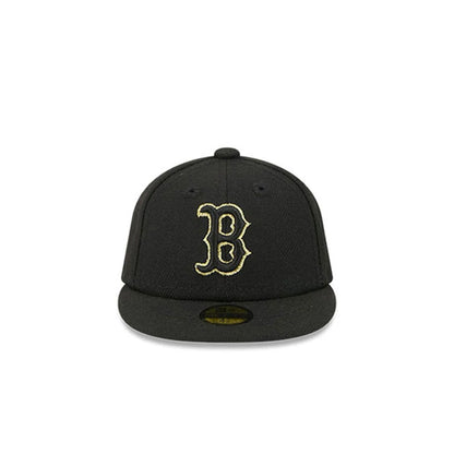 Pictured is this MLB 59FIFTY Day Boston Red Sox Mini 59FIFTY Fitted cap in black. 2