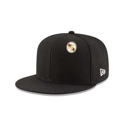 Pictured is this New Era 59FIFTY Day Needle Point Pin Badge in black. 2