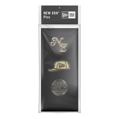 Pictured is this New Era 59FIFTY Day 3 Pack Pin Badge in black. 5