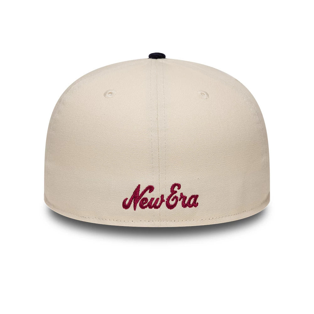 Pictured is this New Era Patch Cord 59FIFTY Fitted cap in cream & black. 4