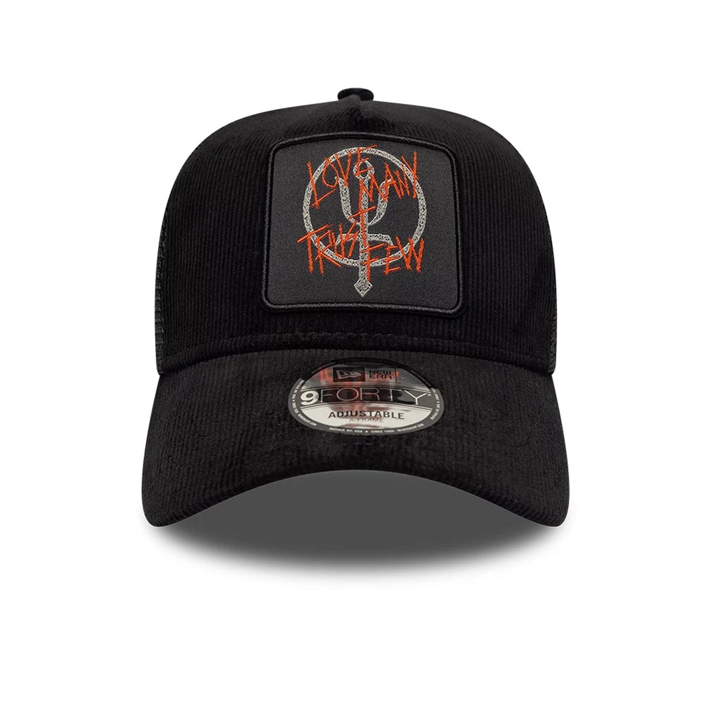Pictured is this Thrudark AS2 9FORTY A-Frame Trucker Adjustable cap in black. 2