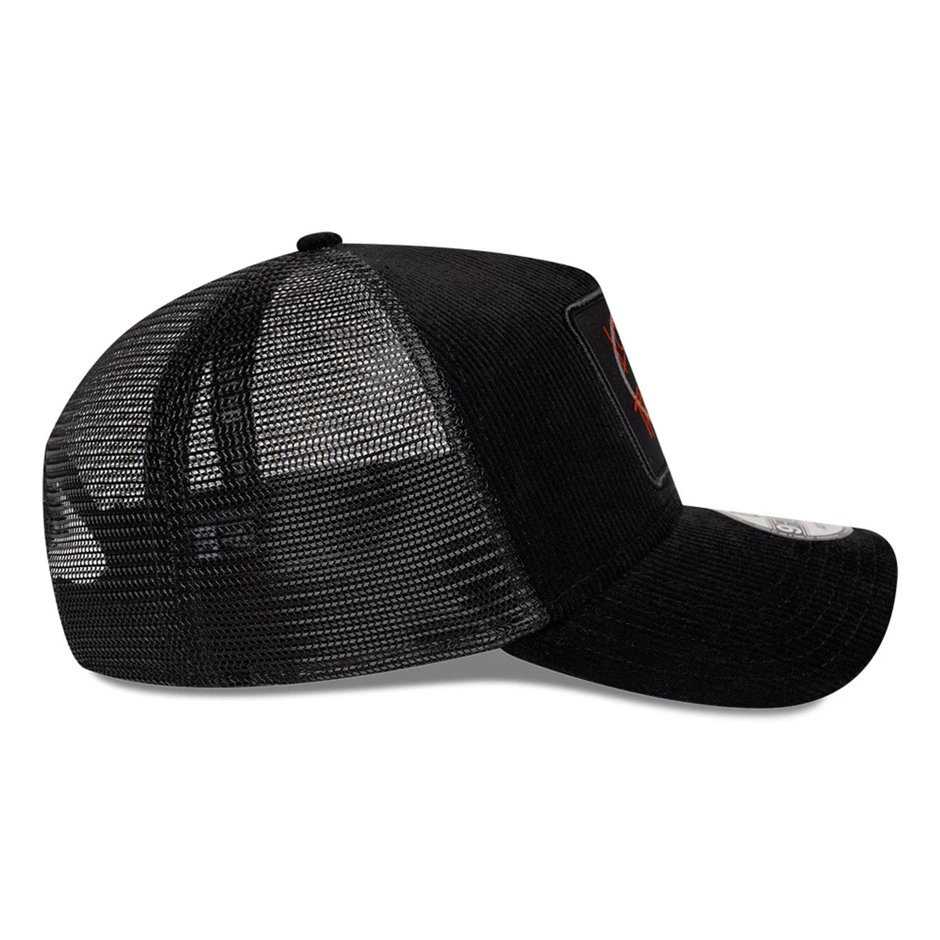 Pictured is this Thrudark AS2 9FORTY A-Frame Trucker Adjustable cap in black. 6
