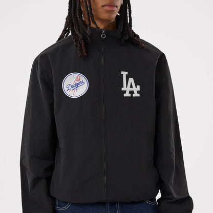 The model is wearing this MLB LA Dodgers Sports Jacket in black. 6