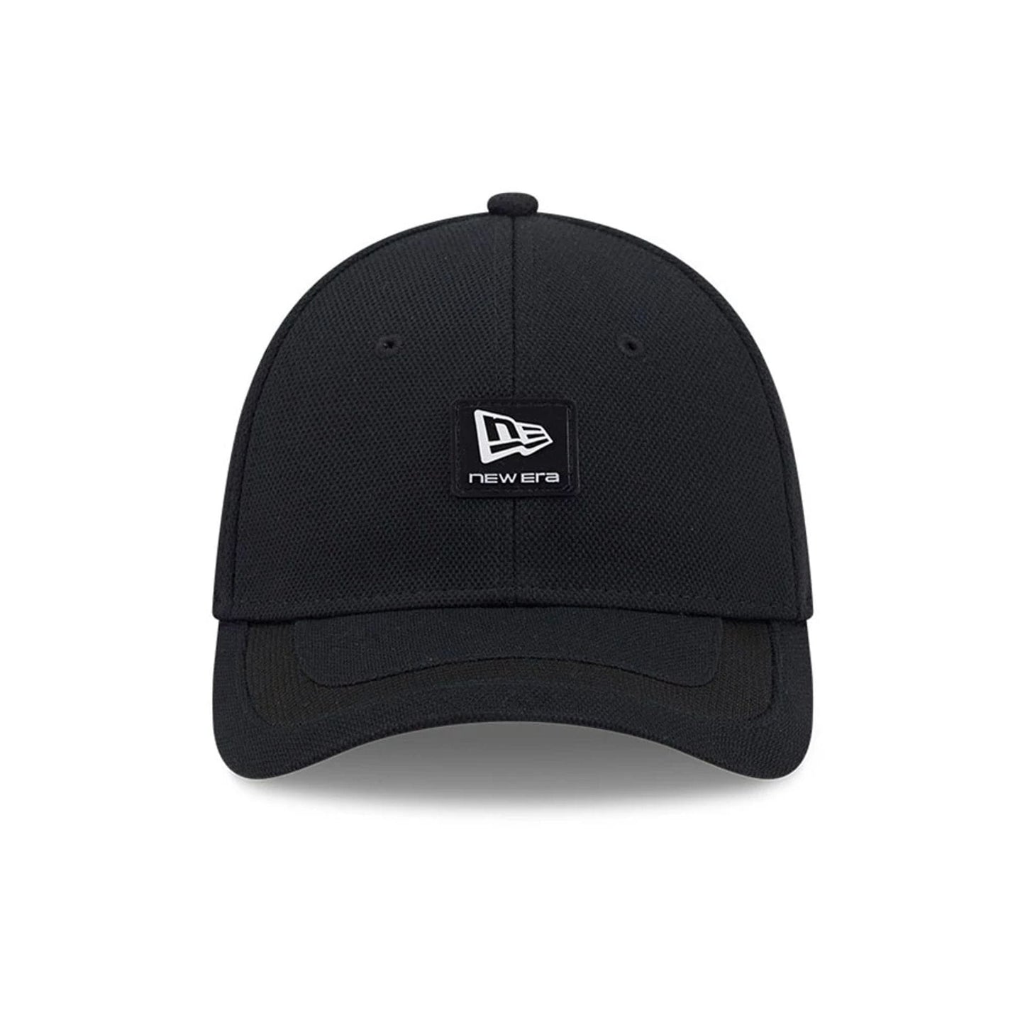 Pictured is this New Era Golf Rubber Patch 39THIRTY M-Crown Stretch Fit cap in black. 3