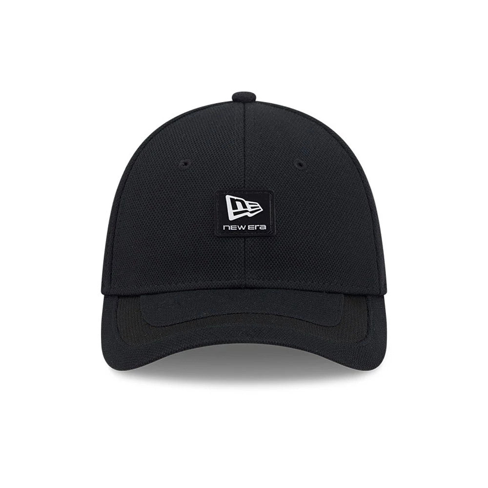Pictured is this New Era Golf Rubber Patch 39THIRTY M-Crown Stretch Fit cap in black. 3