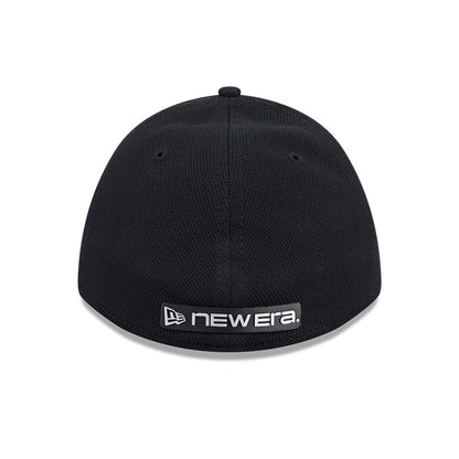 Pictured is this New Era Golf Rubber Patch 39THIRTY M-Crown Stretch Fit cap in black. 6