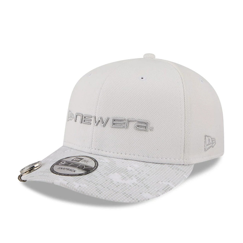Pictured is this New Era Golf 9FIFTY Snapback cap in white. 4