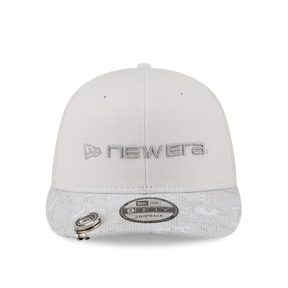 Pictured is this New Era Golf 9FIFTY Snapback cap in white. 3