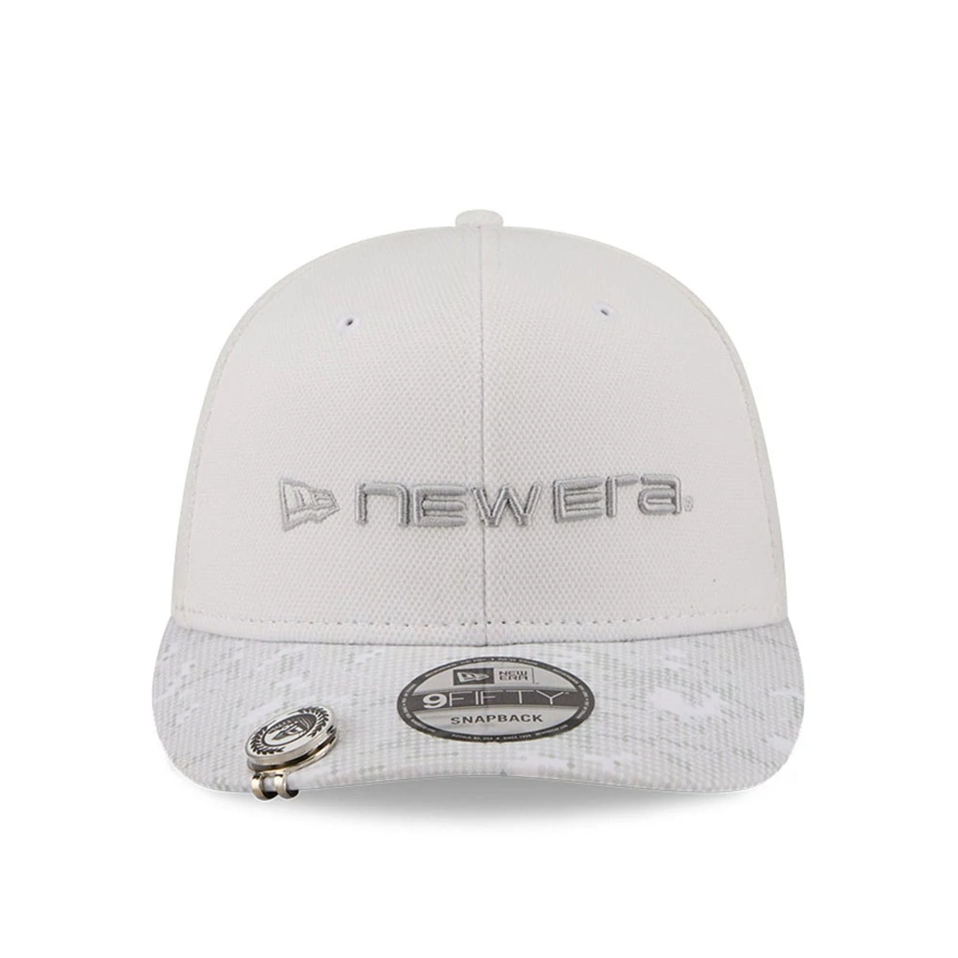 Pictured is this New Era Golf 9FIFTY Snapback cap in white. 3
