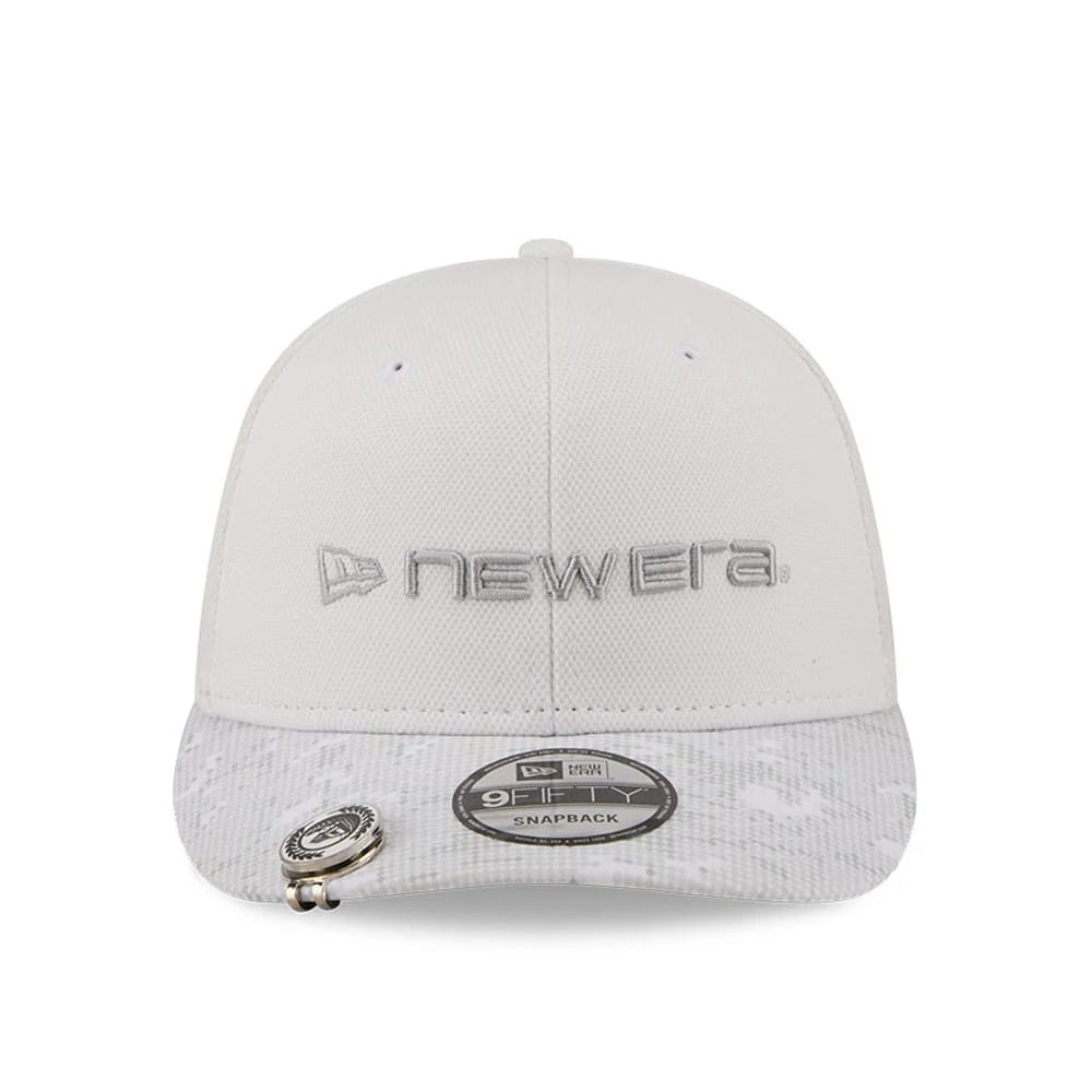 Pictured is this New Era Golf 9FIFTY Snapback cap in white. 3