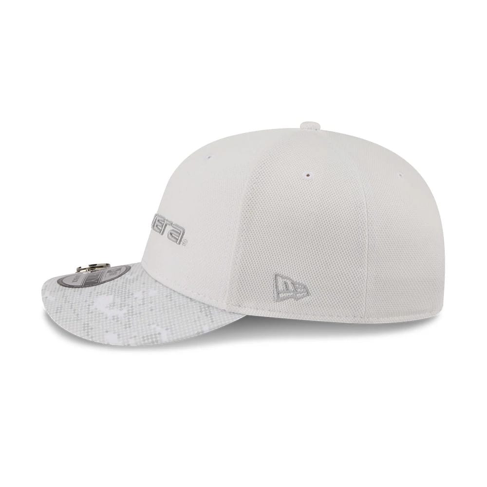 Pictured is this New Era Golf 9FIFTY Snapback cap in white. 5