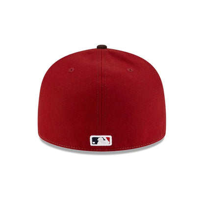 Pictured is this MLB Mexico City Series 2026 MLB Dueling League Logos 59FIFTY Fitted cap in white. 5