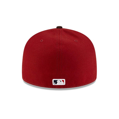 Pictured is this MLB Mexico City Series 2026 MLB Dueling League Logos 59FIFTY Fitted cap in white. 5
