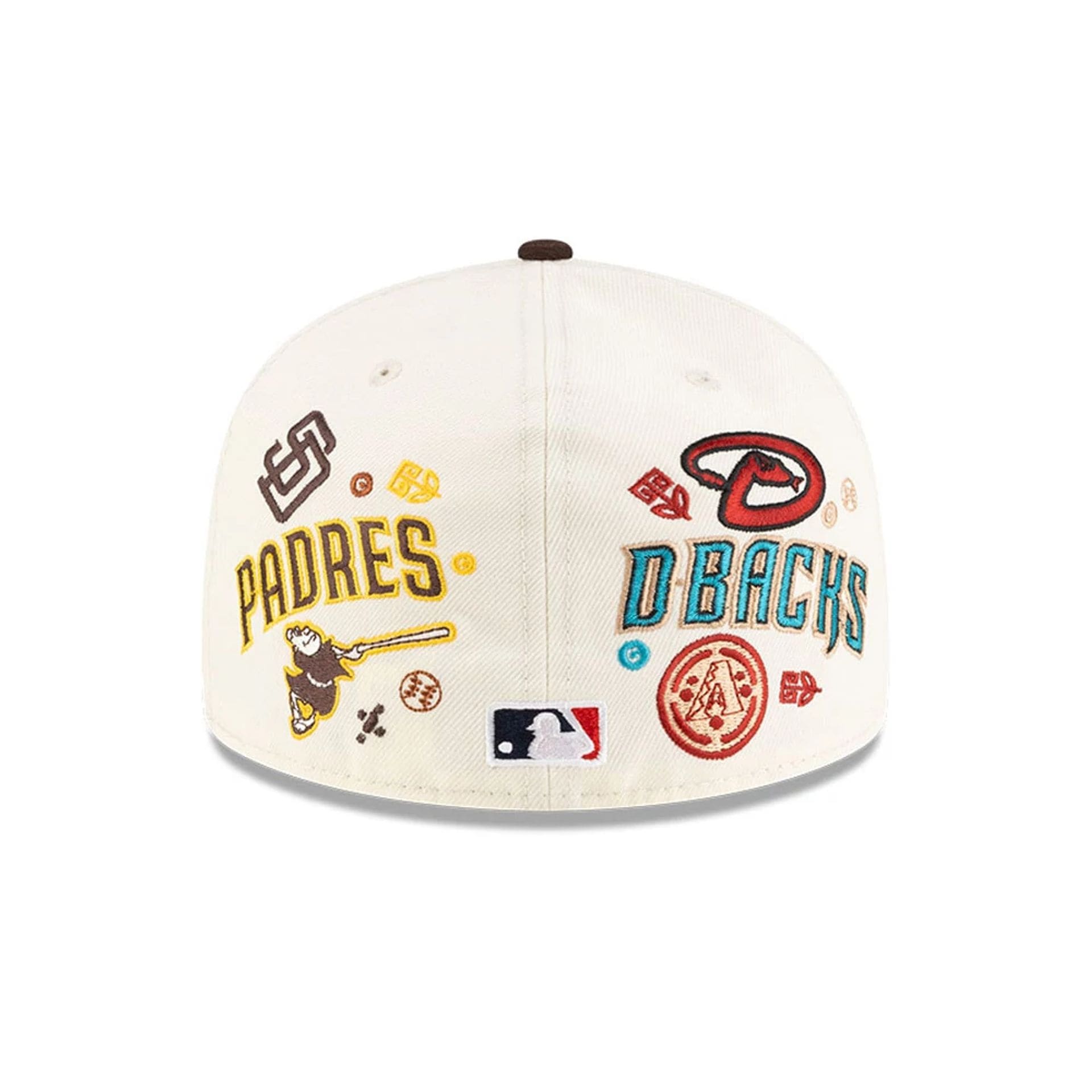 Pictured is this MLB Mexico City Series 2026 MLB All Over 59FIFTY Fitted cap in white. 5