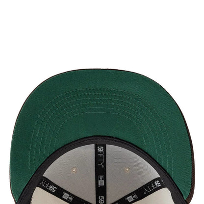 Pictured is this MLB Mexico City Series 2026 San Diego Padres 59FIFTY Fitted cap in light beige. 2
