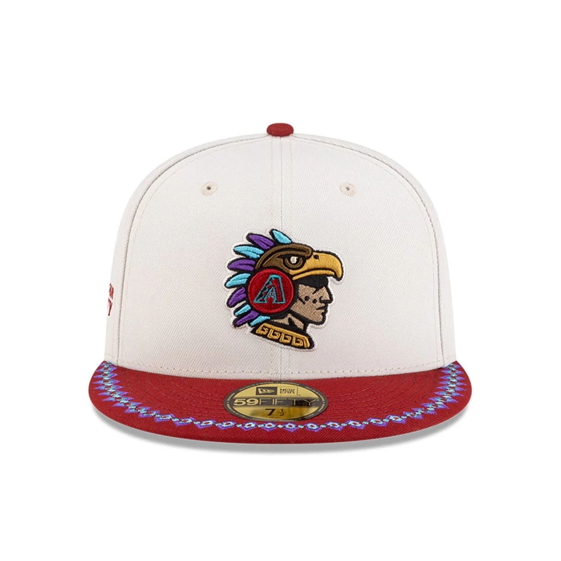 Pictured is this MLB Mexico City Series 2026 Arizona Diamondbacks 59FIFTY Fitted cap in White. 5