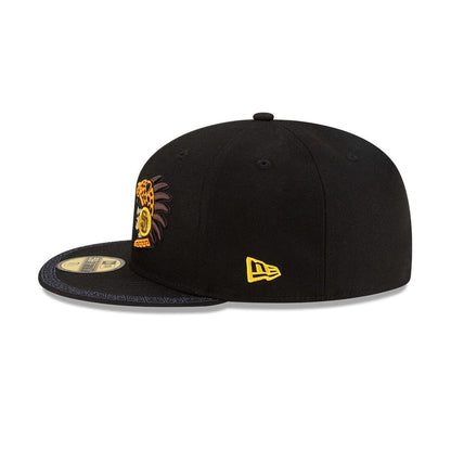 Pictured is this MLB Mexico City Series 2026 MLB Dueling League Logos 59FIFTY Fitted cap in black. 6