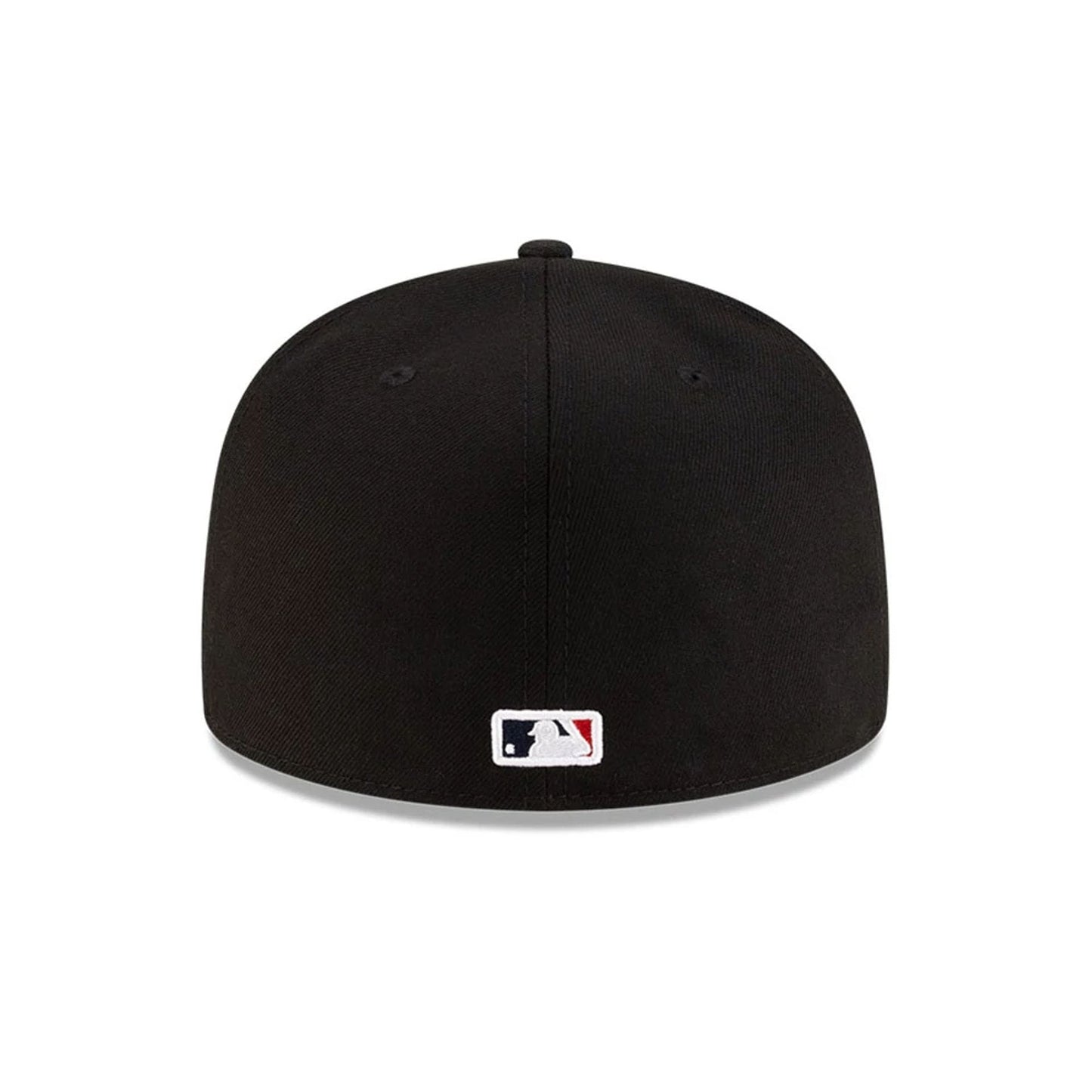 Pictured is this MLB Mexico City Series 2026 MLB Dueling League Logos 59FIFTY Fitted cap in black. 6