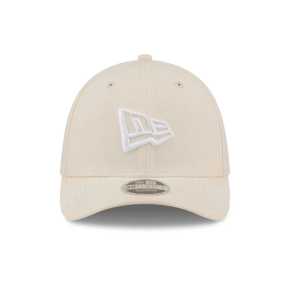 Pictured is this New Era Flag 39THIRTY M-Crown Stretch Fit cap in light beige. 3