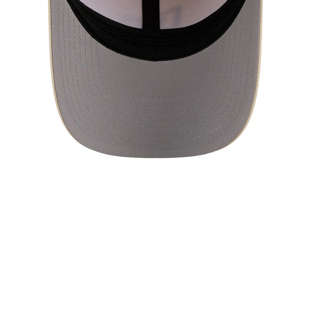 Pictured is this New Era Flag 39THIRTY M-Crown Stretch Fit cap in light beige. 2