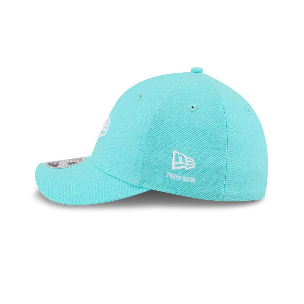 Pictured is this New Era Flag 39THIRTY M-Crown Stretch Fit cap in pastel blue. 6