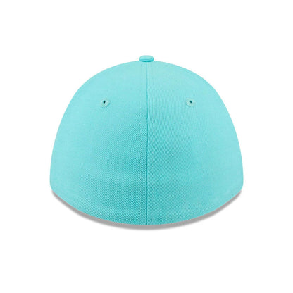 Pictured is this New Era Flag 39THIRTY M-Crown Stretch Fit cap in pastel blue. 7