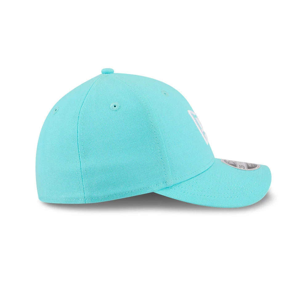 Pictured is this New Era Flag 39THIRTY M-Crown Stretch Fit cap in pastel blue. 5