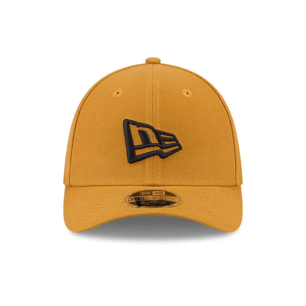 Pictured is this New Era Flag 39THIRTY M-Crown Stretch Fit cap in gold. 3