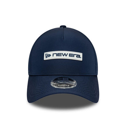 Pictured is this New Era Rubber Patch 39THIRTY M-Crown A-Frame Stretch Fit cap in dark blue. 3