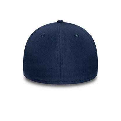 Pictured is this New Era Rubber Patch 39THIRTY M-Crown A-Frame Stretch Fit cap in dark blue. 7