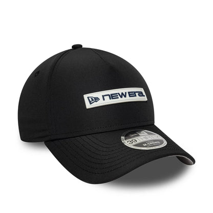 Pictured is this New Era Rubber Patch 39THIRTY M-Crown A-Frame Stretch Fit cap in black. 4